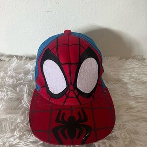 Marvel Kids Spider-Man Red and Blue Cap with Black Spider Detail NWOT